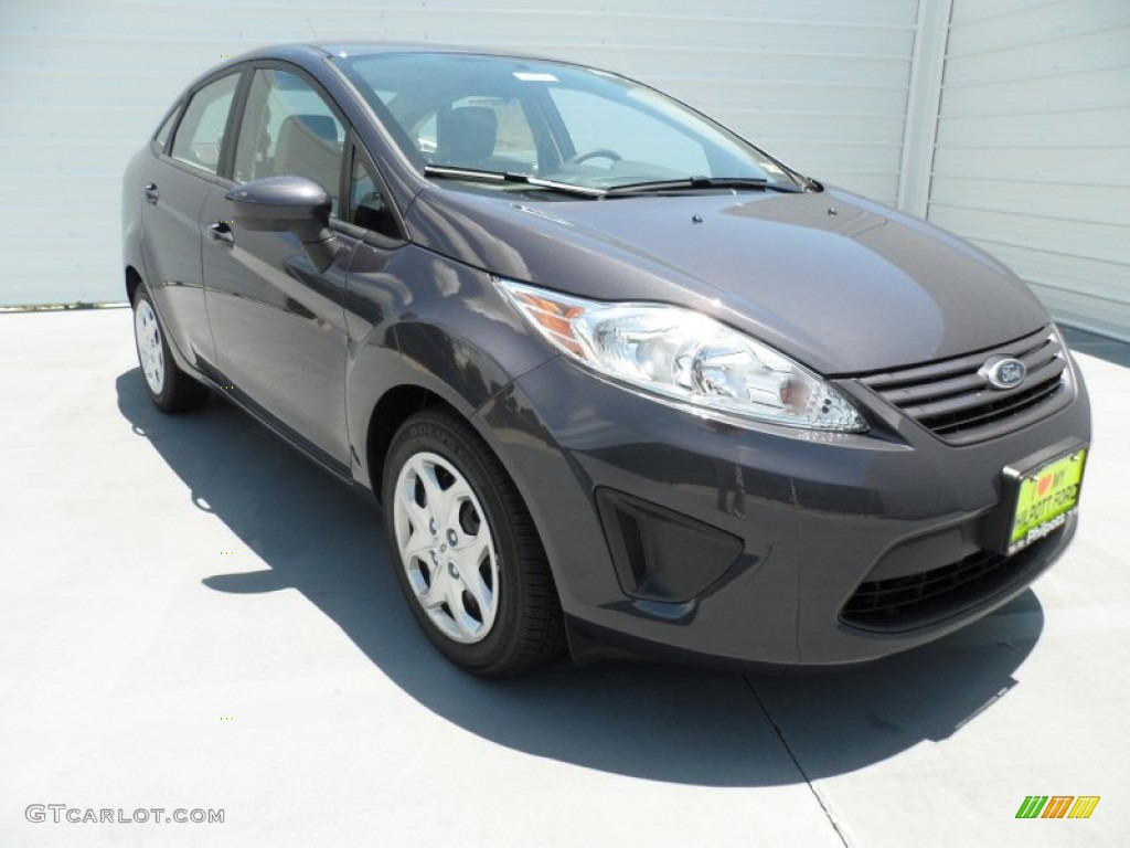 2012 Fiesta S Sedan - Violet Grey Metallic / Light Stone/Charcoal Black photo #1