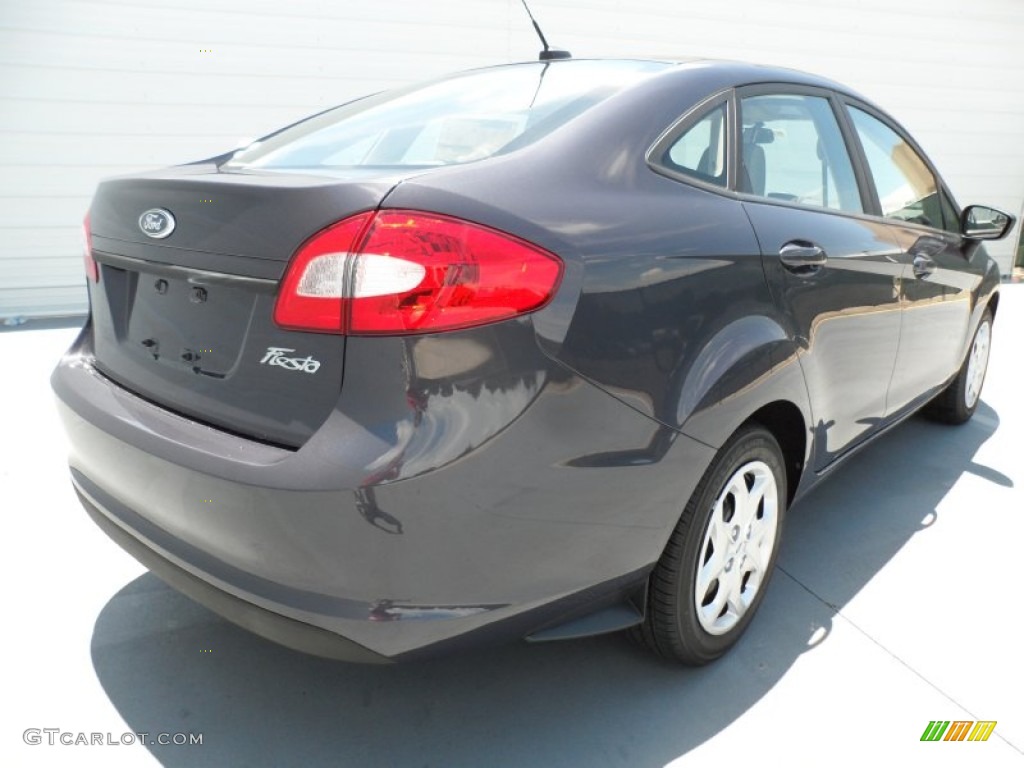 2012 Fiesta S Sedan - Violet Grey Metallic / Light Stone/Charcoal Black photo #3