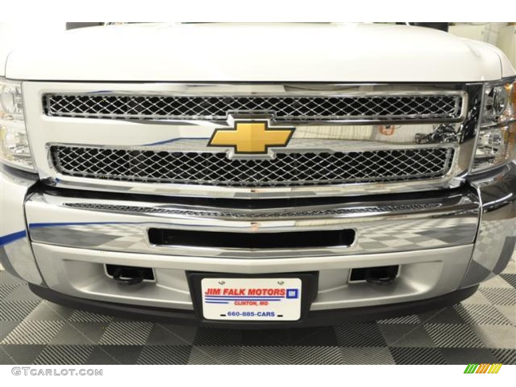 2013 Silverado 1500 LT Regular Cab 4x4 - Summit White / Light Titanium/Dark Titanium photo #7