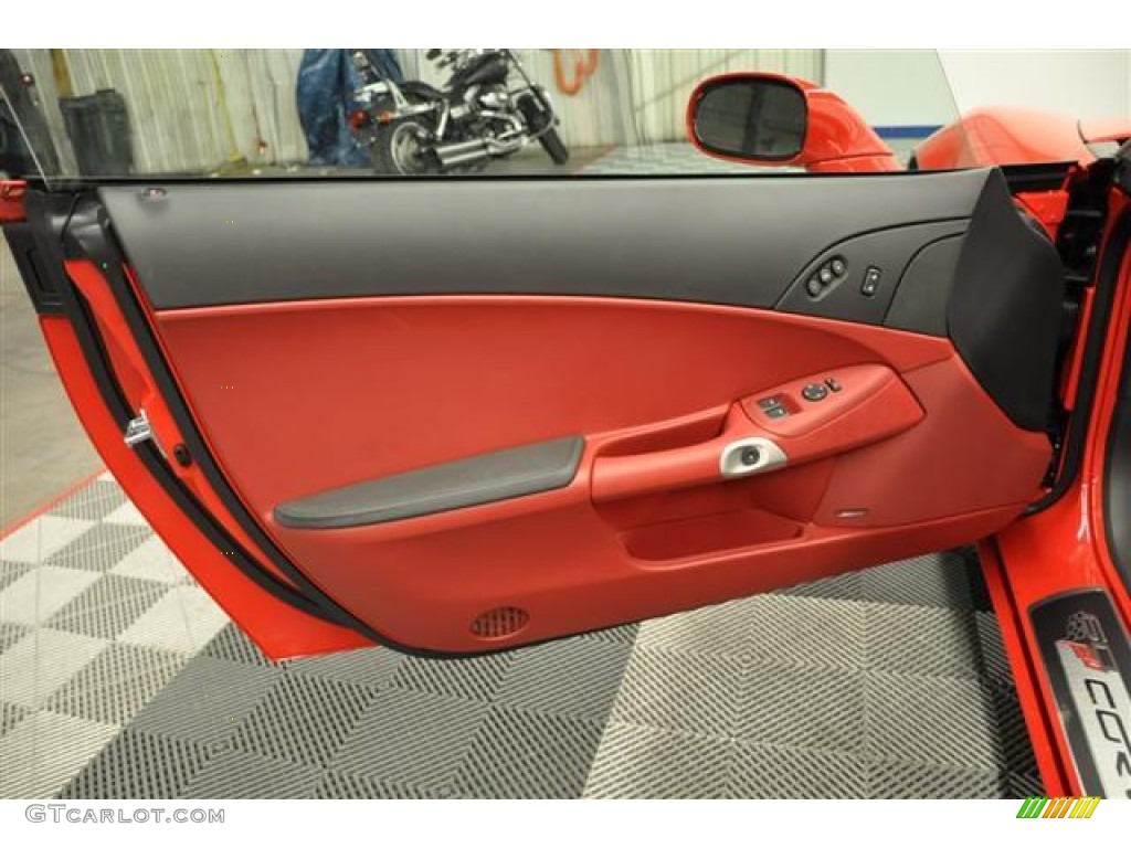 2013 Chevrolet Corvette Grand Sport Coupe Red Door Panel Photo #68032596