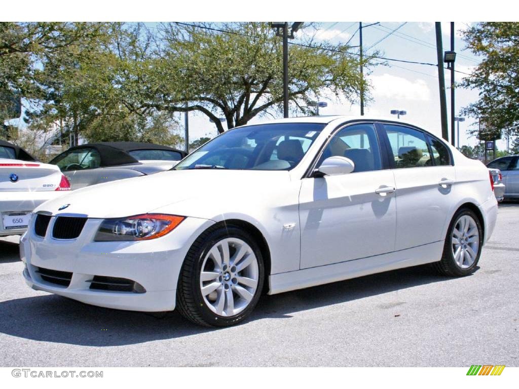 2008 3 Series 328i Sedan - Alpine White / Beige photo #3