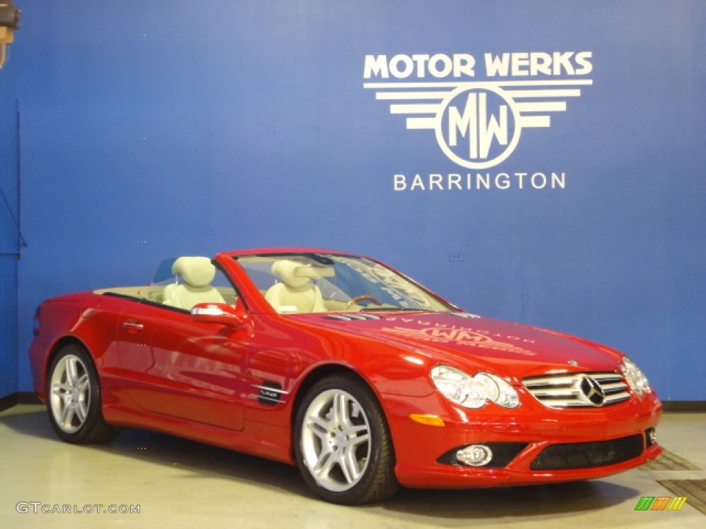 2007 SL 600 Roadster - Mars Red / Stone photo #1