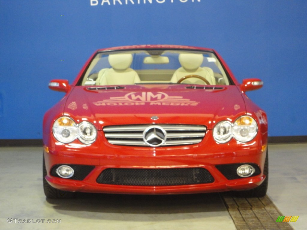 2007 SL 600 Roadster - Mars Red / Stone photo #2