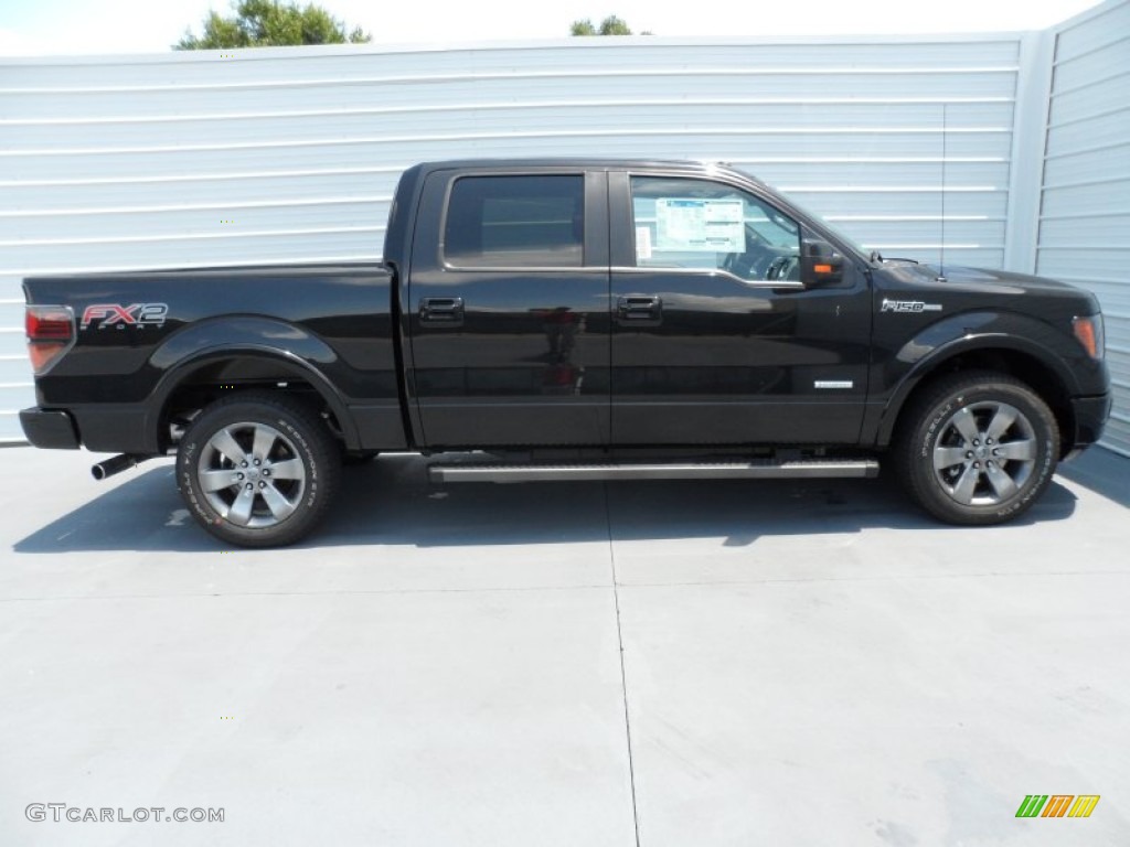Tuxedo Black Metallic 2012 Ford F150 FX2 SuperCrew Exterior Photo #68032704