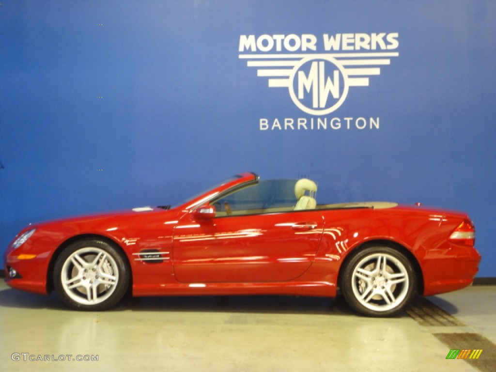 2007 SL 600 Roadster - Mars Red / Stone photo #5