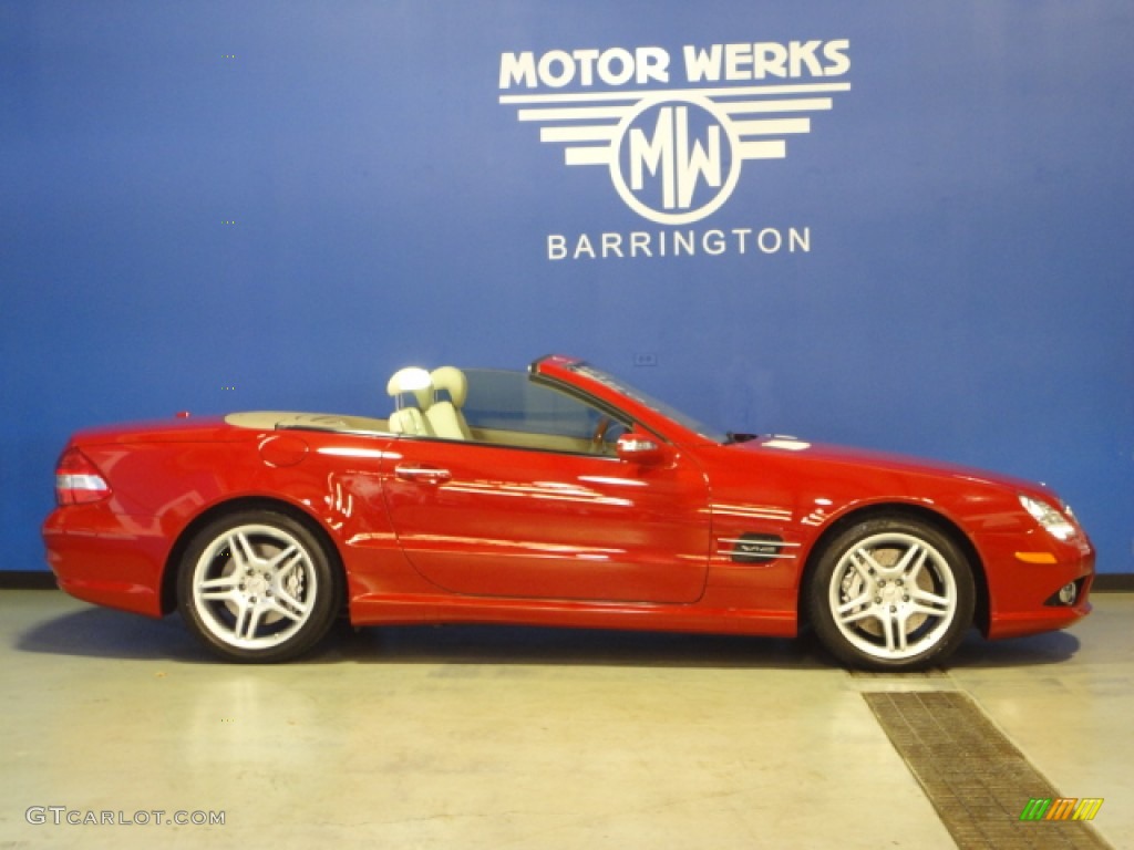 2007 SL 600 Roadster - Mars Red / Stone photo #14