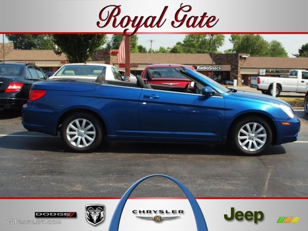 2010 Sebring Touring Convertible - Deep Water Blue Pearl / Dark Slate Gray photo #1