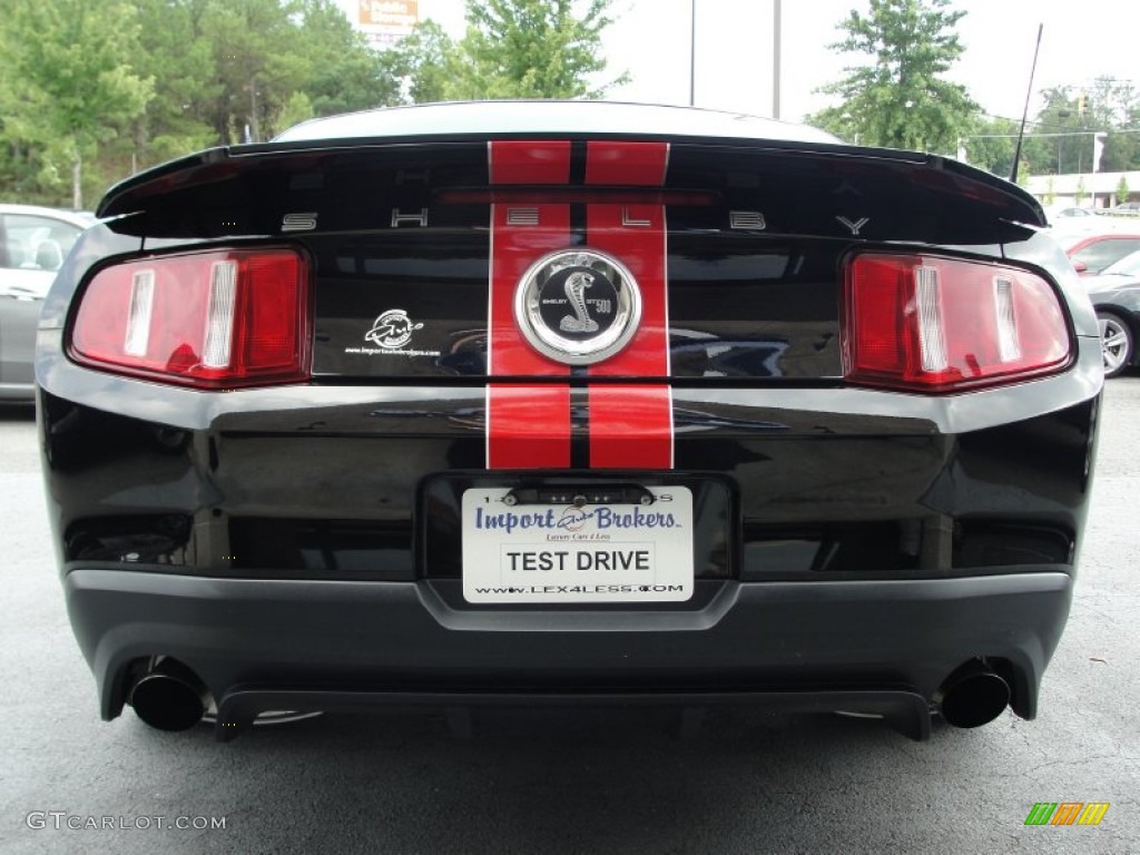 2011 Mustang Shelby GT500 SVT Performance Package Coupe - Ebony Black / Charcoal Black/Red photo #12