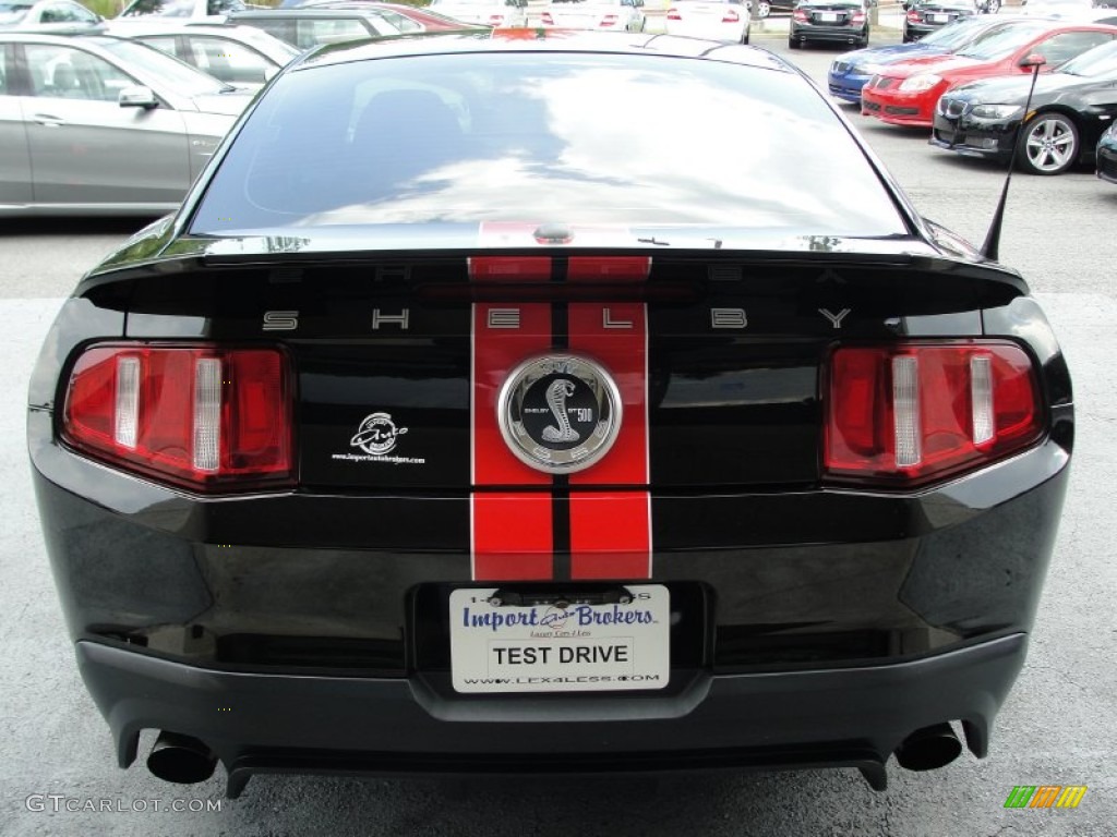 2011 Mustang Shelby GT500 SVT Performance Package Coupe - Ebony Black / Charcoal Black/Red photo #13