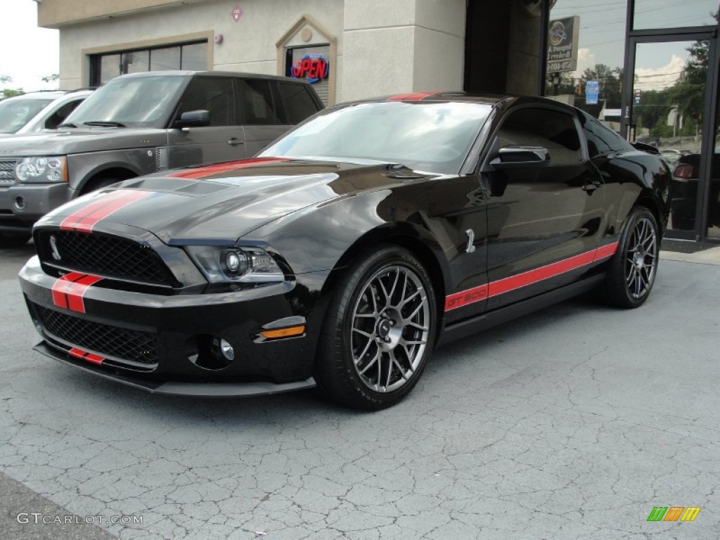 2011 Mustang Shelby GT500 SVT Performance Package Coupe - Ebony Black / Charcoal Black/Red photo #16