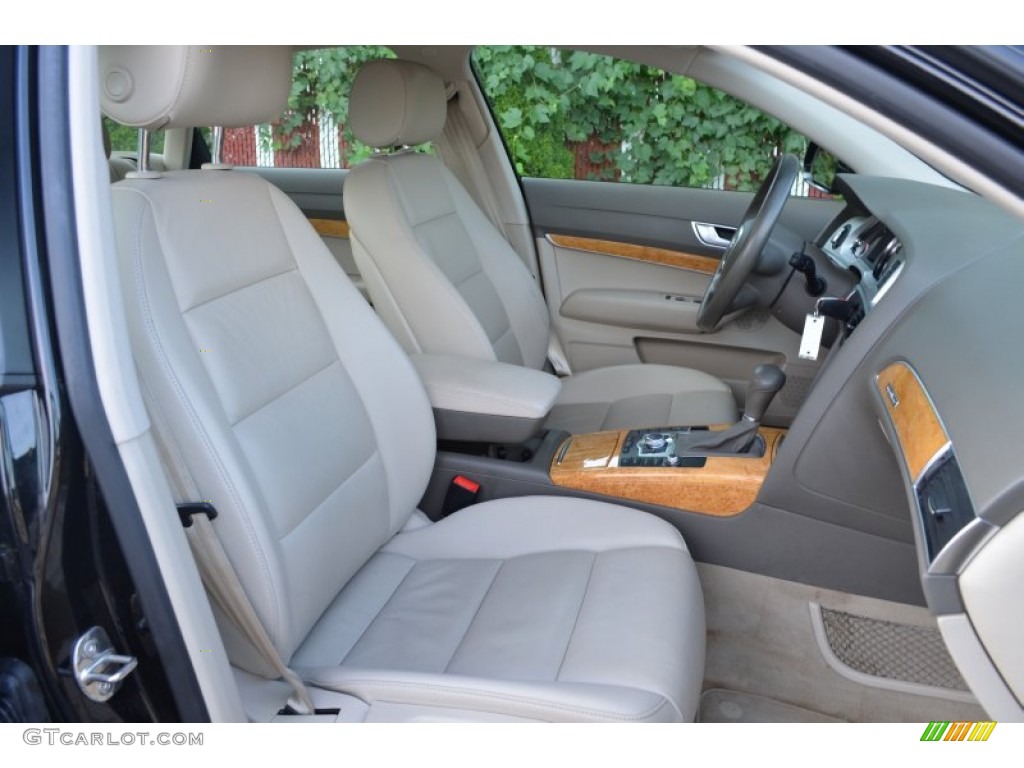 Cardamom Beige Interior 2009 Audi A6 3.0T quattro Sedan Photo #68034116