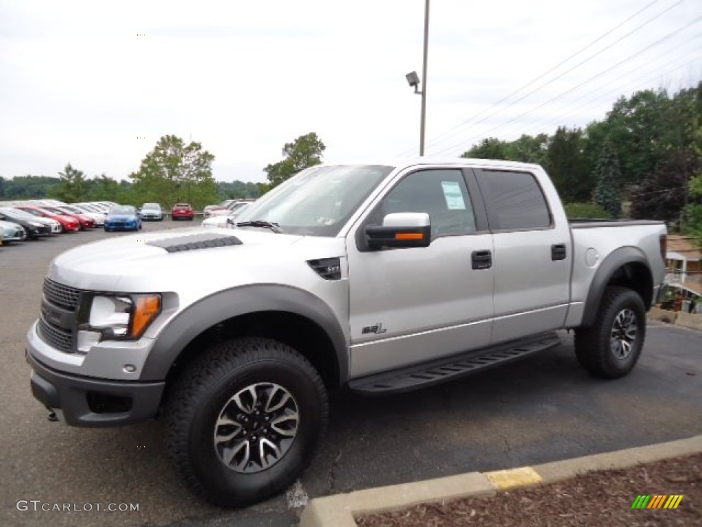 Ingot Silver Metallic 2012 Ford F150 SVT Raptor SuperCrew 4x4 Exterior Photo #68035634