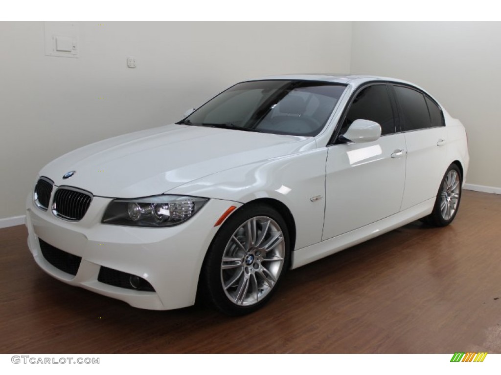 2009 3 Series 335i Sedan - Alpine White / Saddle Brown Dakota Leather photo #1