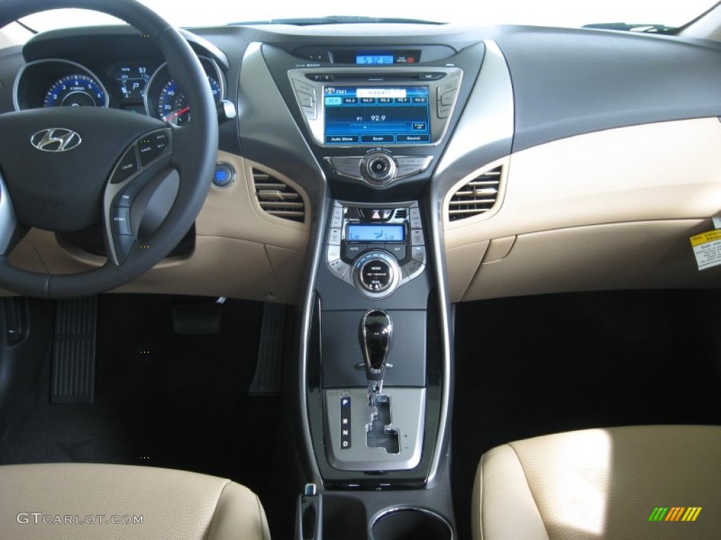 2013 Elantra Limited - Black / Beige photo #24