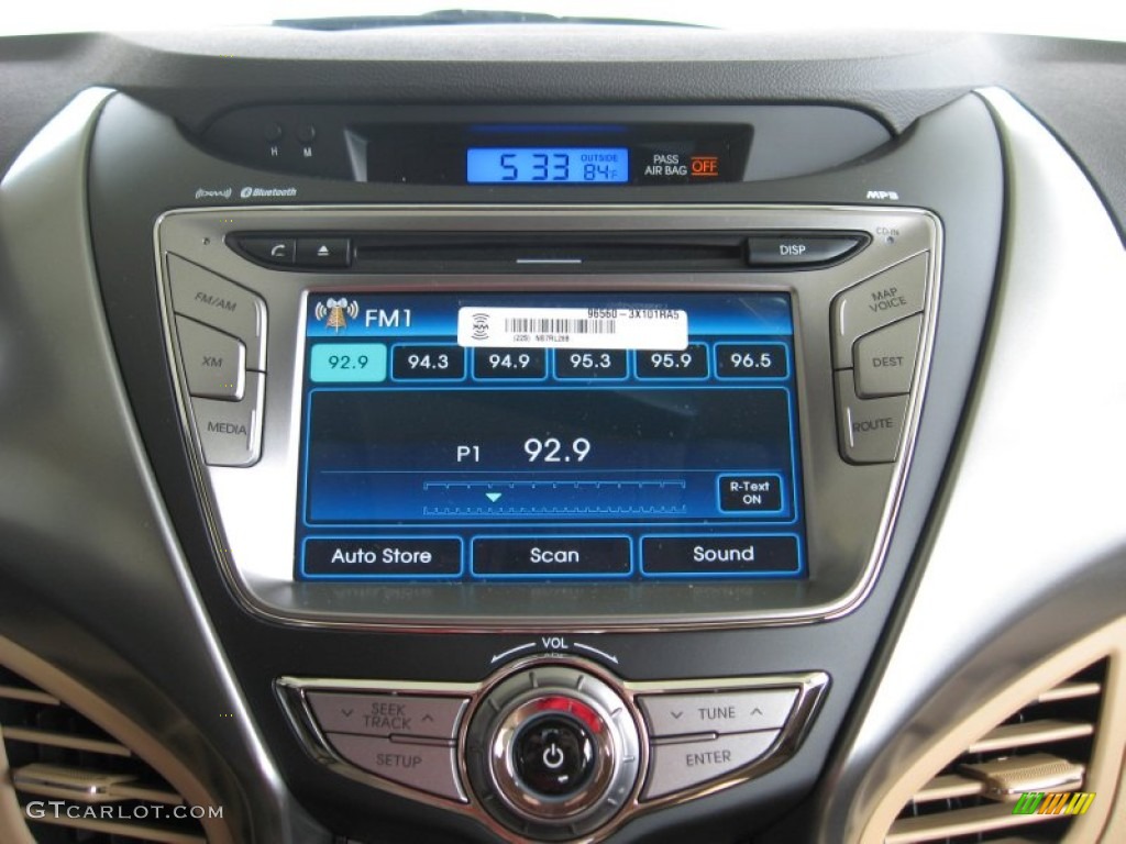 2013 Elantra Limited - Black / Beige photo #25