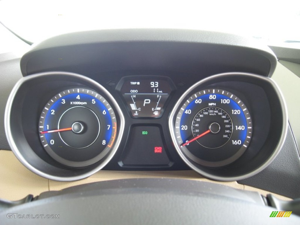 2013 Elantra Limited - Black / Beige photo #29