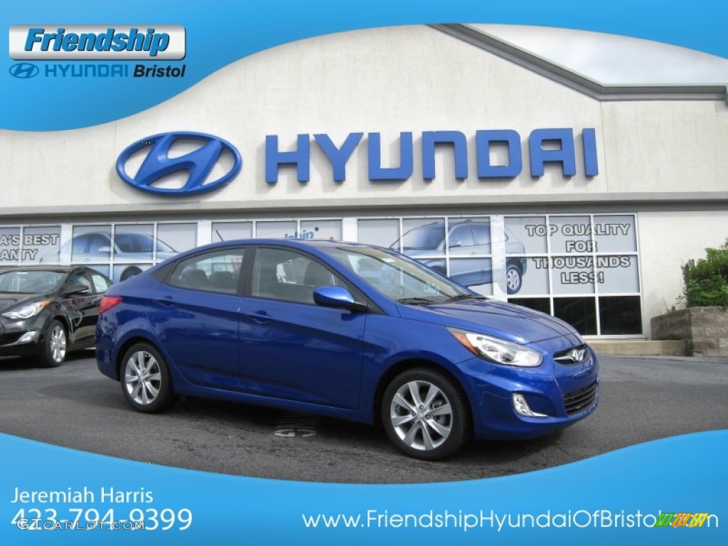 Marathon Blue Hyundai Accent