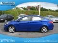 2013 Marathon Blue Hyundai Accent GLS 4 Door  photo #2