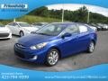 2013 Marathon Blue Hyundai Accent GLS 4 Door  photo #3