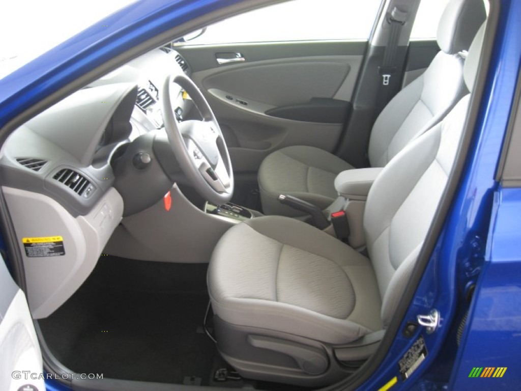 2013 Accent GLS 4 Door - Marathon Blue / Gray photo #14