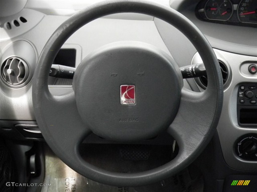 2004 Saturn ION 2 Sedan Grey Steering Wheel Photo #68039501