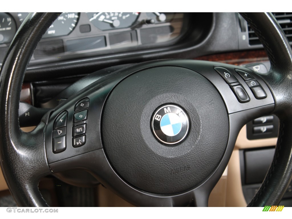 2002 3 Series 325i Convertible - Jet Black / Tan photo #8