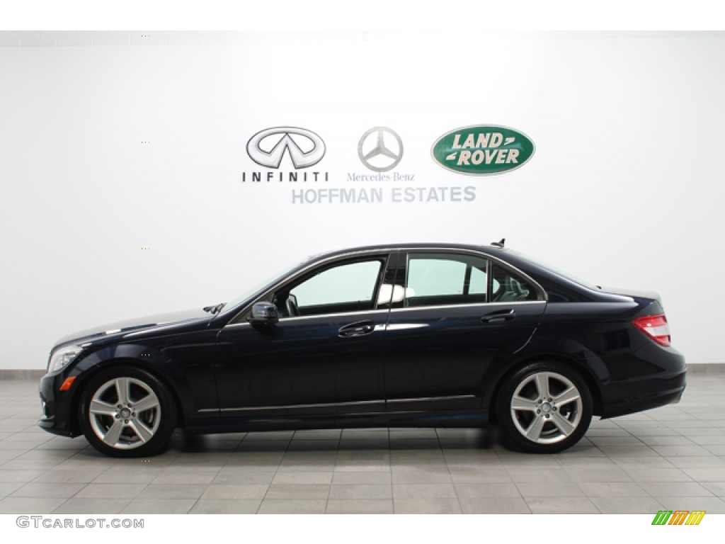 2010 C 300 Sport 4Matic - Capri Blue Metallic / Grey/Black photo #2