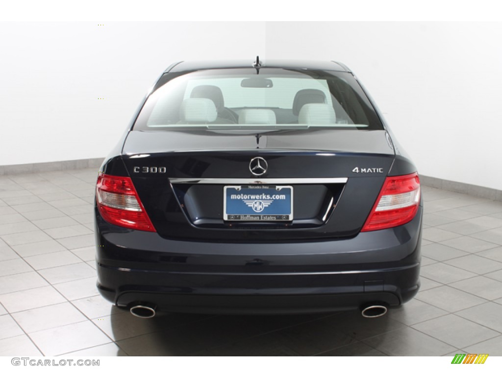 2010 C 300 Sport 4Matic - Capri Blue Metallic / Grey/Black photo #4
