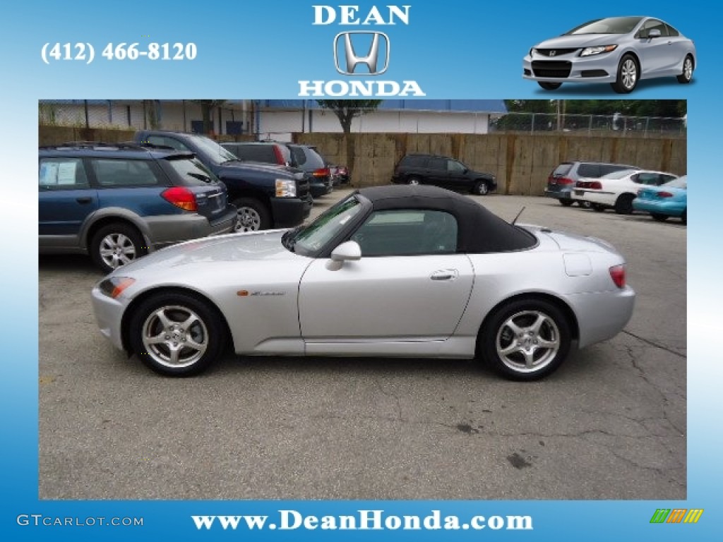 2002 S2000 Roadster - Sebring Silver Metallic / Black photo #1