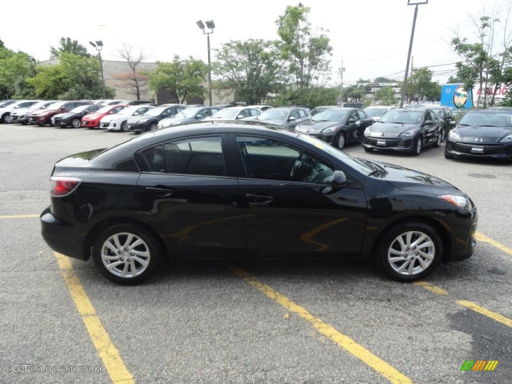 2012 MAZDA3 i Sport 4 Door - Black Mica / Black photo #4