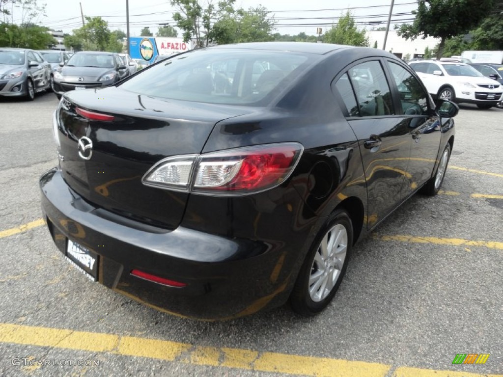 2012 MAZDA3 i Sport 4 Door - Black Mica / Black photo #5