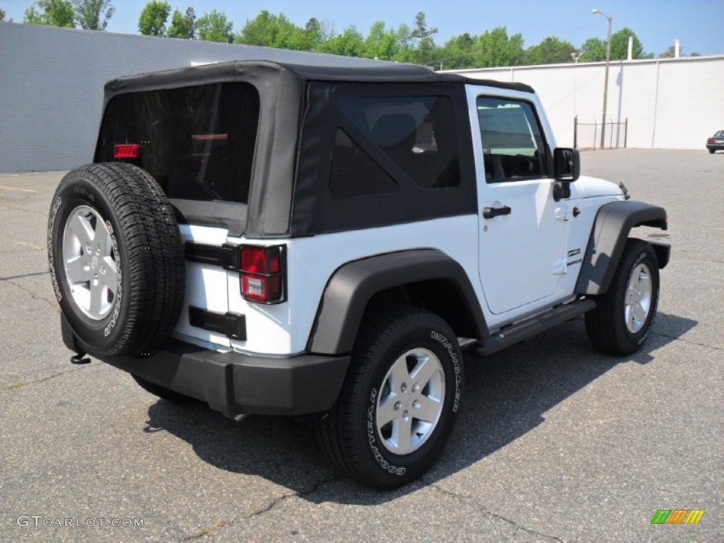 2011 Wrangler Sport S 4x4 - Bright White / Black photo #4