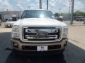 2012 White Platinum Metallic Tri-Coat Ford F250 Super Duty King Ranch Crew Cab 4x4  photo #8