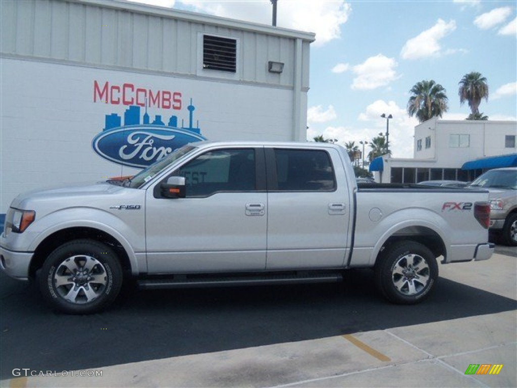 2012 F150 FX2 SuperCrew - Ingot Silver Metallic / Black photo #2