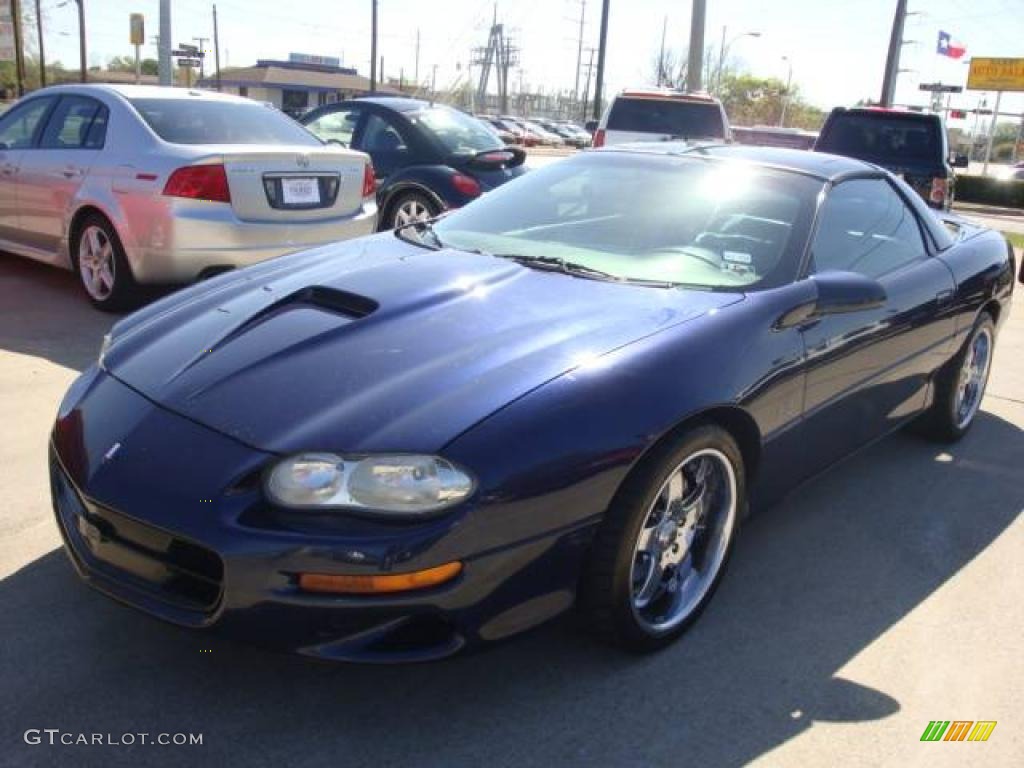 2001 Camaro SS Coupe - Navy Blue Metallic / Neutral photo #1