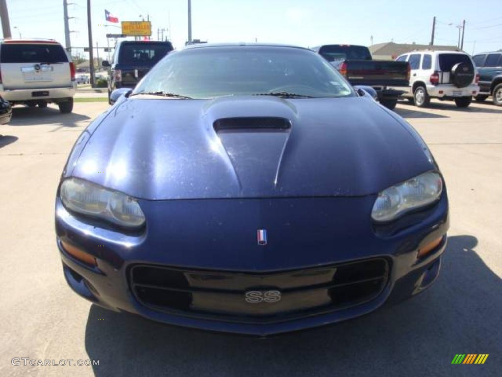 2001 Camaro SS Coupe - Navy Blue Metallic / Neutral photo #3