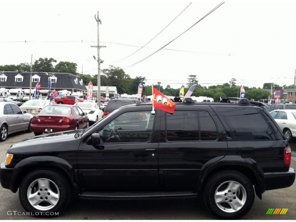 2002 QX4 4x4 - Black Obsidian / Graphite photo #4