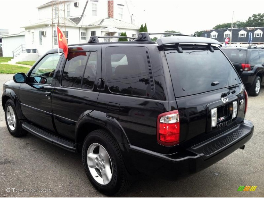 2002 QX4 4x4 - Black Obsidian / Graphite photo #5