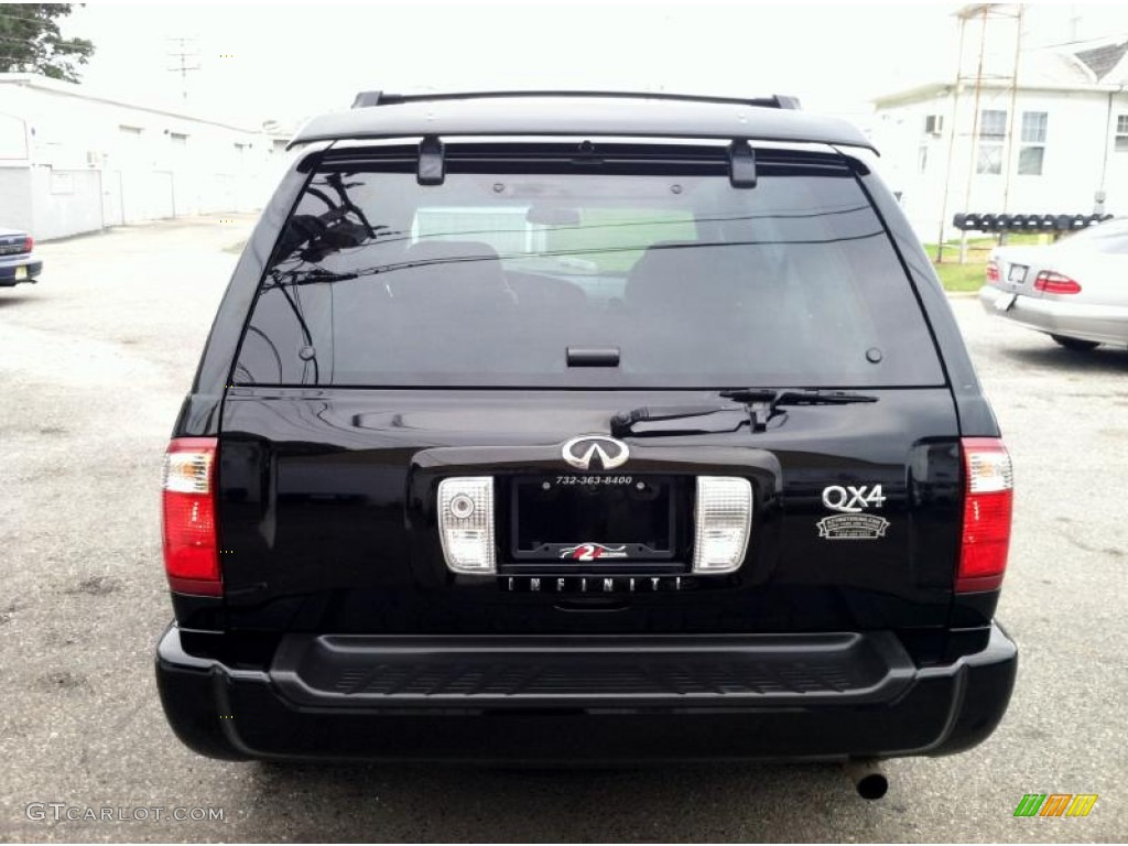 2002 QX4 4x4 - Black Obsidian / Graphite photo #6
