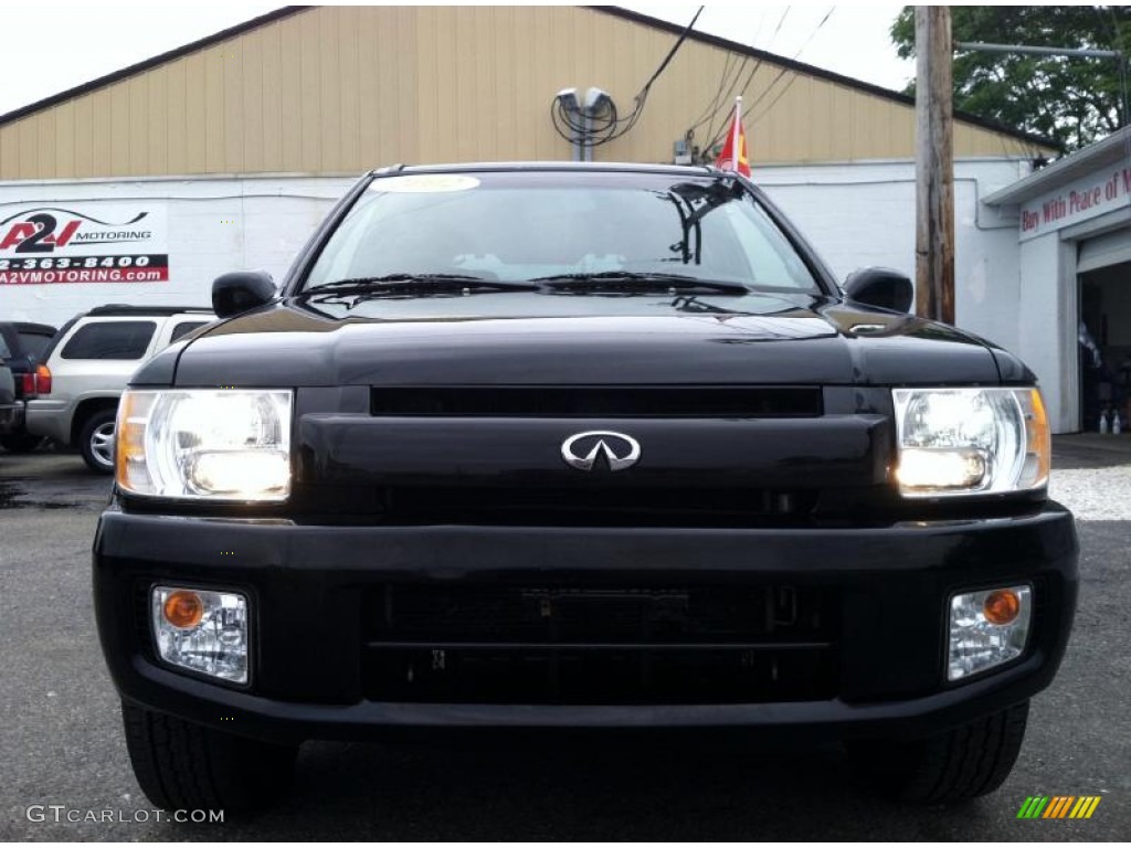 2002 QX4 4x4 - Black Obsidian / Graphite photo #9