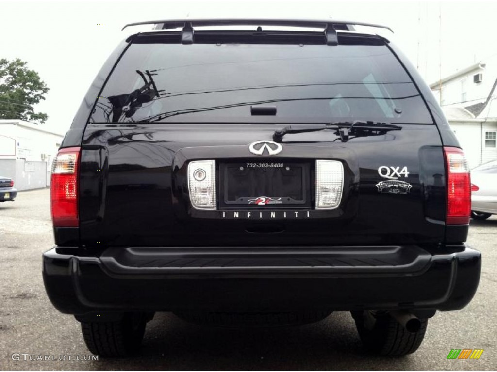 2002 QX4 4x4 - Black Obsidian / Graphite photo #12