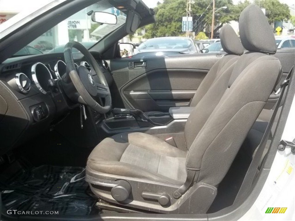 2007 Mustang V6 Deluxe Convertible - Satin Silver Metallic / Dark Charcoal photo #12