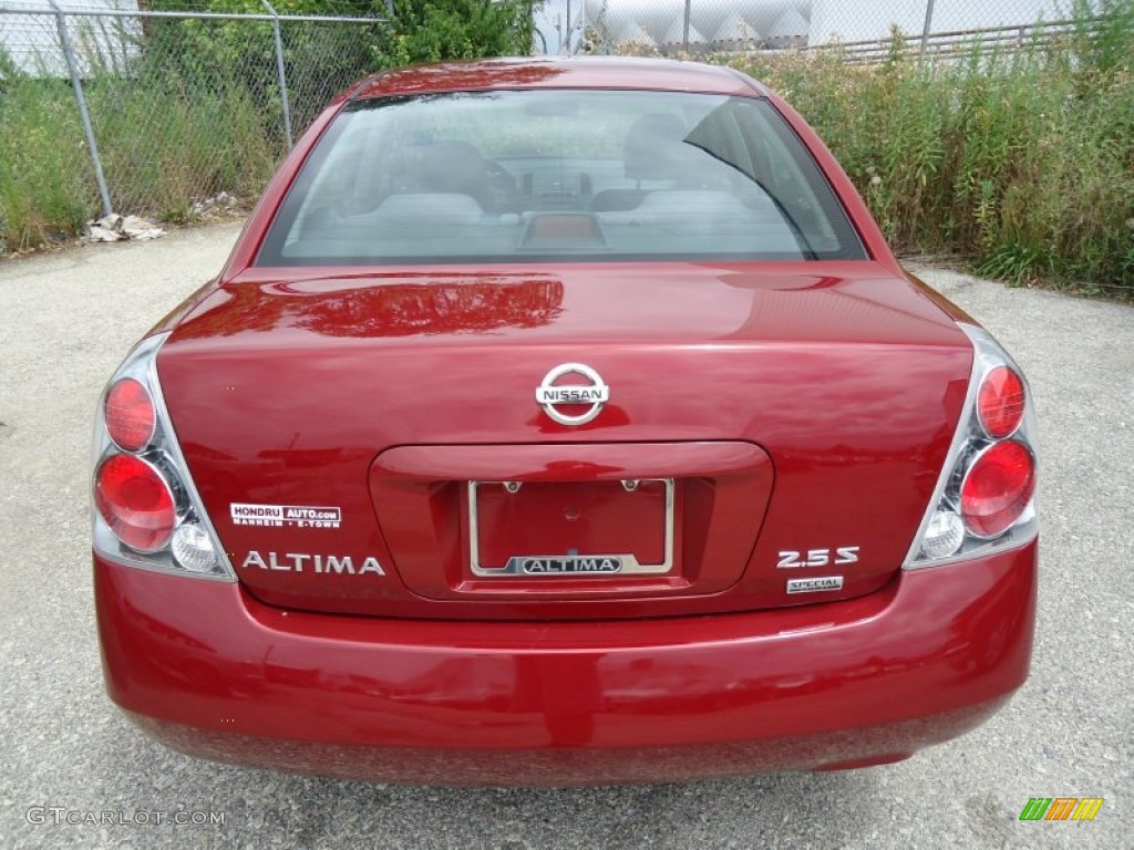 2006 Altima 2.5 S Special Edition - Code Red Metallic / Charcoal photo #7