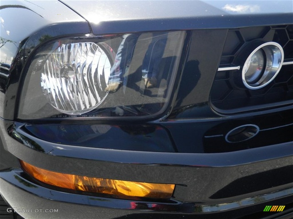 2007 Mustang V6 Premium Convertible - Black / Dark Charcoal photo #3
