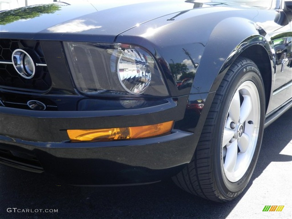 2007 Mustang V6 Premium Convertible - Black / Dark Charcoal photo #8