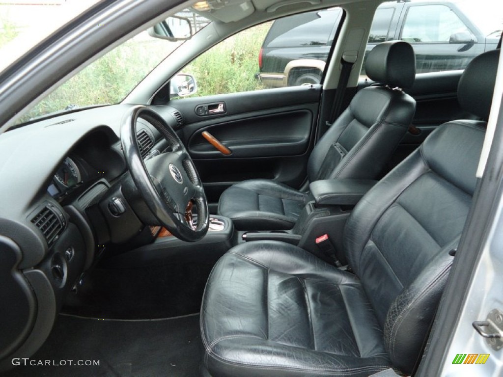 Black Interior 2003 Volkswagen Passat GLX 4Motion Wagon Photo #68047573