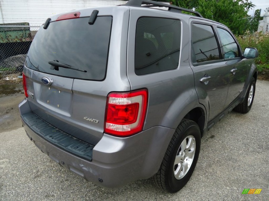 2008 Escape Limited 4WD - Tungsten Grey Metallic / Charcoal photo #6
