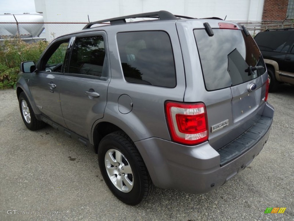 2008 Escape Limited 4WD - Tungsten Grey Metallic / Charcoal photo #8