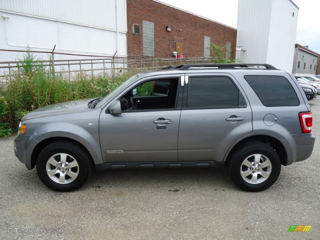 2008 Escape Limited 4WD - Tungsten Grey Metallic / Charcoal photo #9