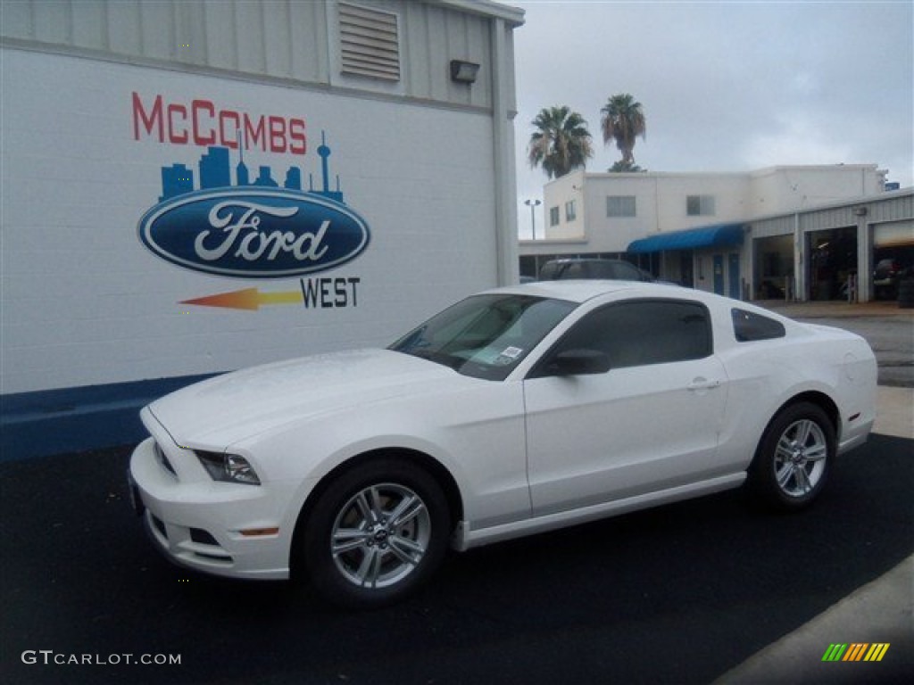 2013 Mustang V6 Coupe - Performance White / Stone photo #1